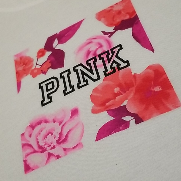 PINK Victoria's Secret Tops - Rare PINK VS Flower TShirt-M